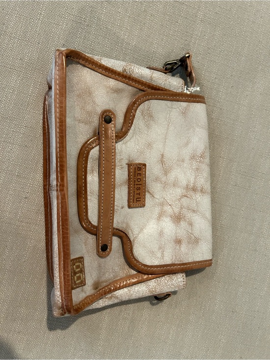 Bed Stu Handbags - Bed Stu Ceremonious Nectar Lux and Tan Shoulder Bag with strap